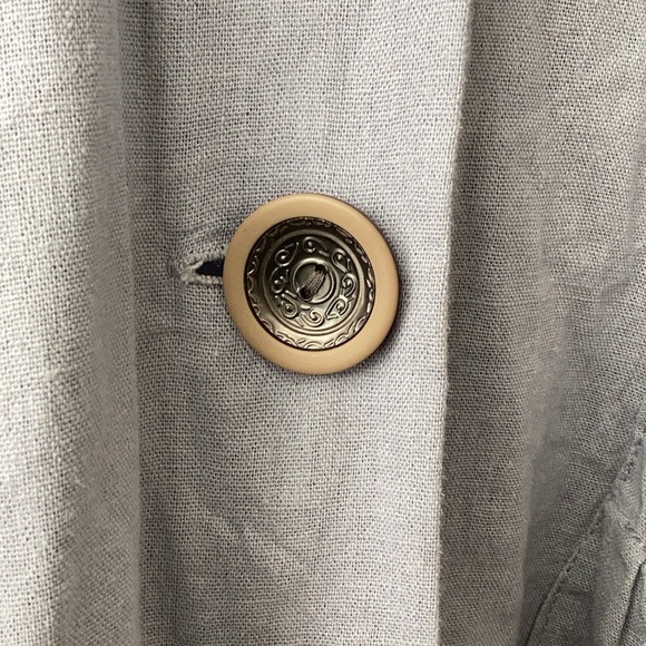 mini blue linen dress Linen Cotton Mini Dress Navy Scalloped Hem
